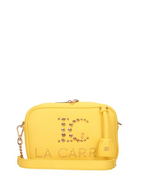 Borsa in ecopelle LA CARRIE | BOX LOGO SHOULDER BAGGIALLO